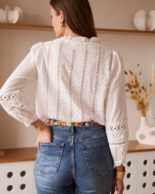 Millie Lace Blouse - White