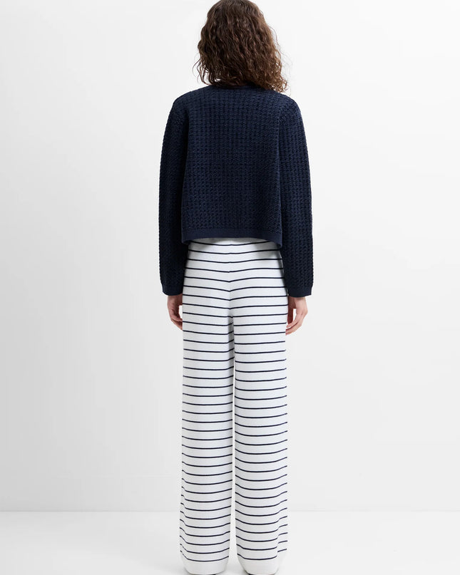 Noar Moss Stitch Cardigan - Navy