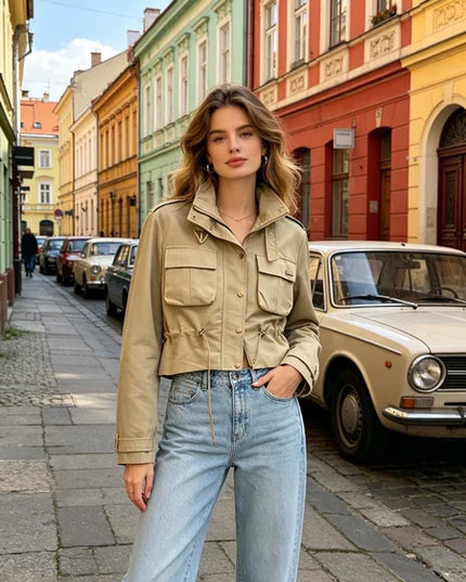 Amélie Cotton Jacket - Camel