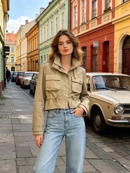 Amélie Cotton Jacket - Camel