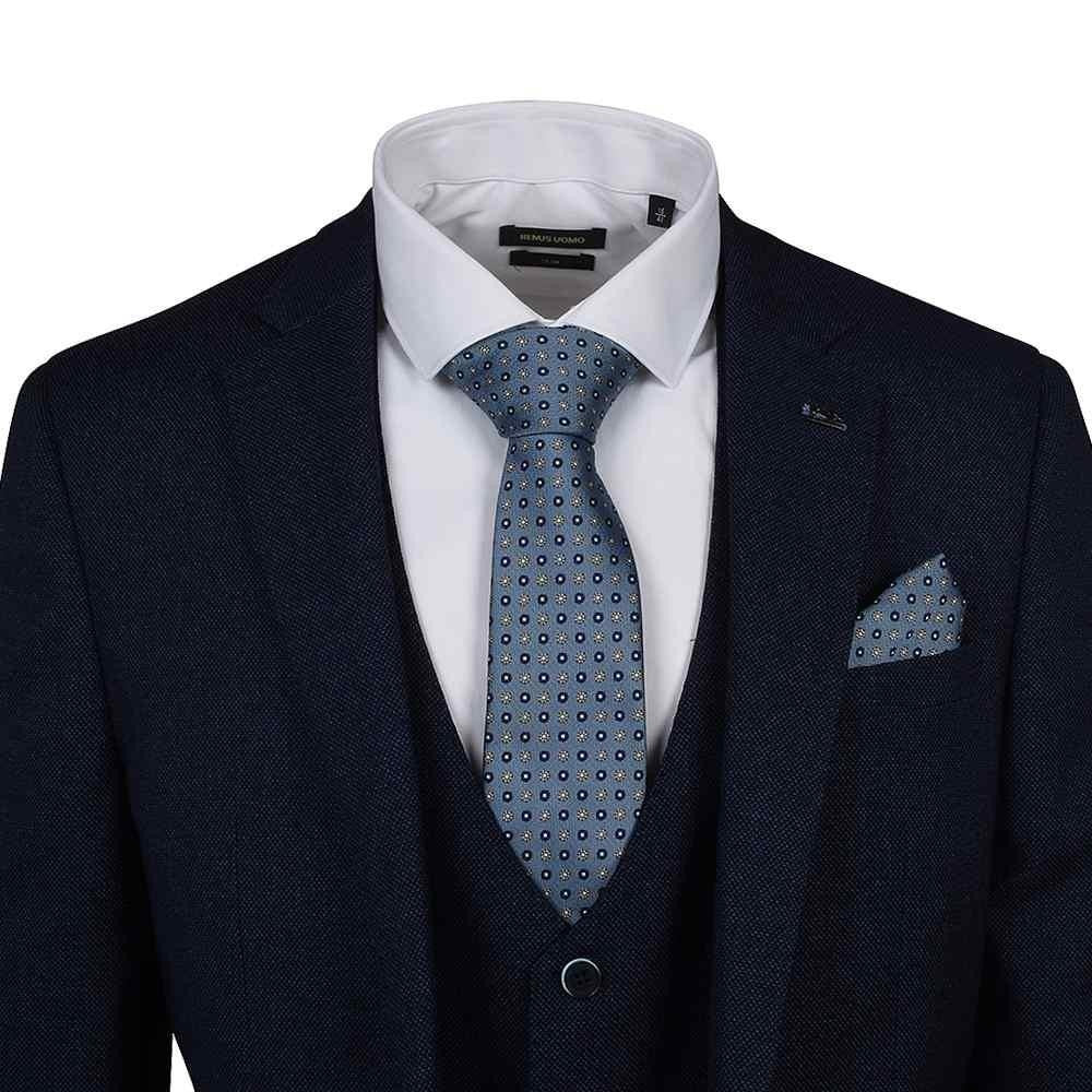 Tapered Fit Blue Birdseye M&M Jacket