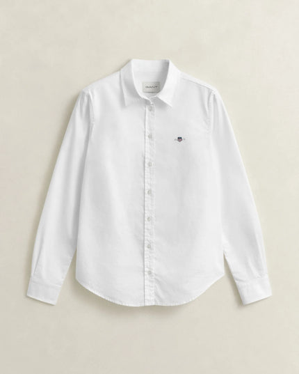 Stretch Oxford Shirt - White
