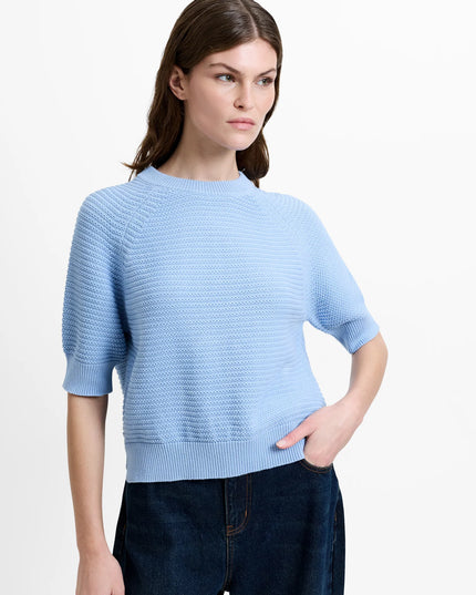 Lilly Mozart Short Sleeve Jumper - Pretty Blue