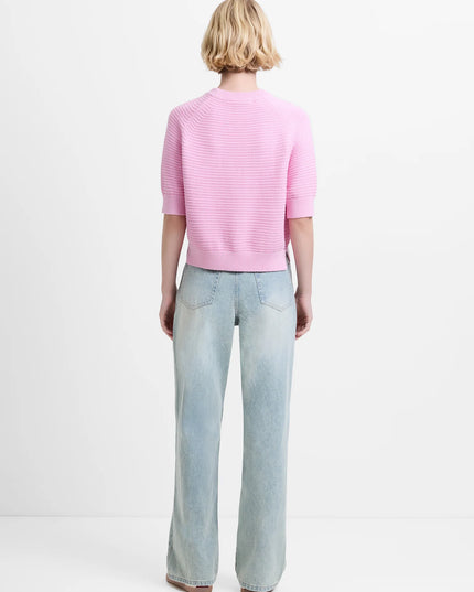 Lilly Mozart Short Sleeve Jumper - Light French Pink