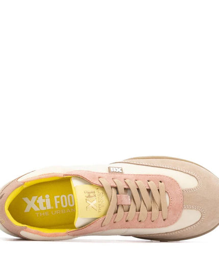 XTI 145213 Low Retro Sneaker - Peach Sorbet