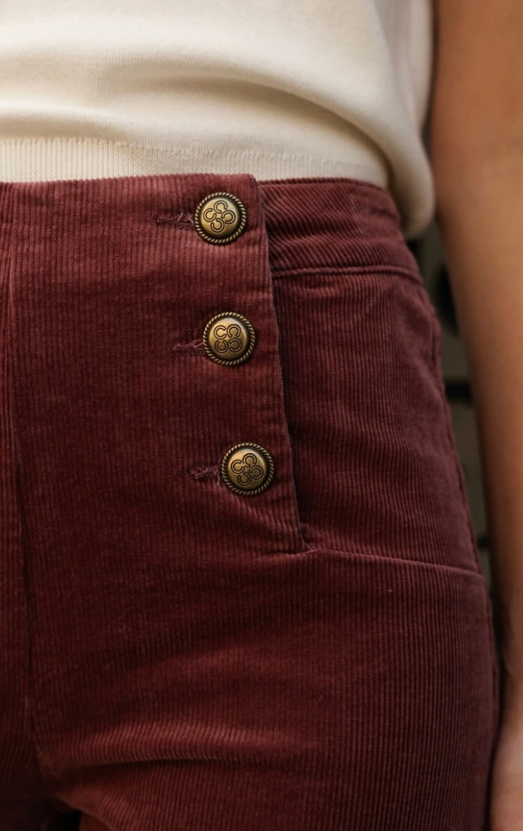 Victoria Corduroy Trouser - Blush