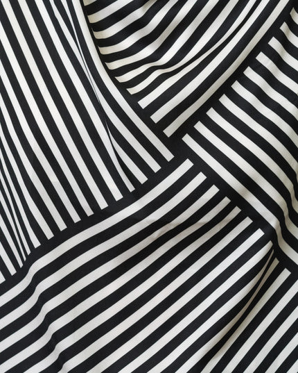 Striped Damasco Cowl Neck Tank
