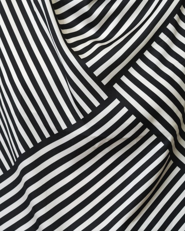 Striped Damasco Cowl Neck Tank