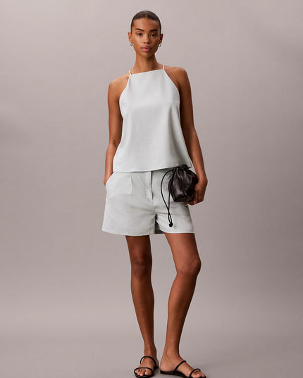 Linen Blend Cami Top - Pale Meadow