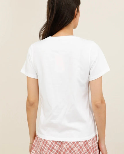 Jayne “All my love” Beaded T-Shirt - Blue