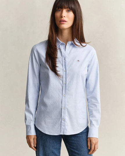 Stretch Oxford Shirt - Light Blue