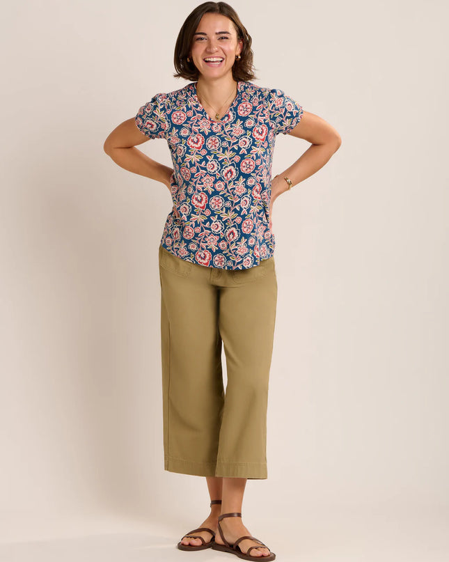 Sheridan Blouse - Navy Multi