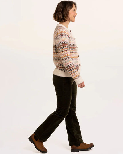 Brakeburn Black Gertrud Intarsia Knitted Cardigan