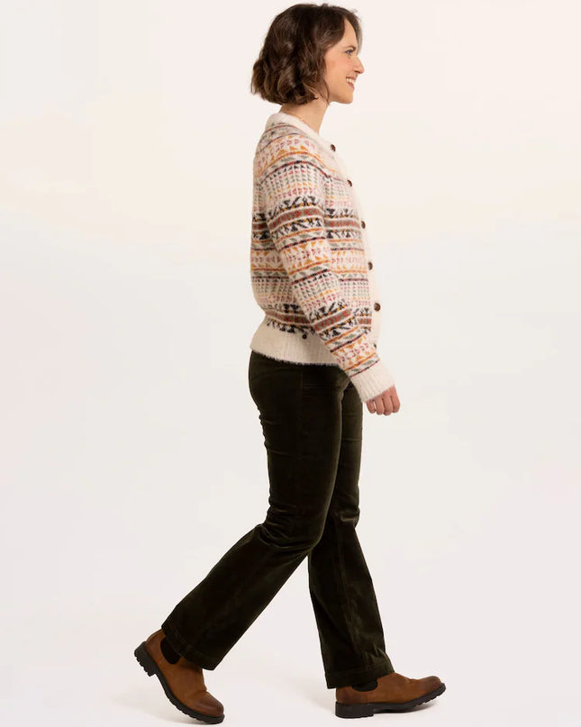 Brakeburn Black Gertrud Intarsia Knitted Cardigan