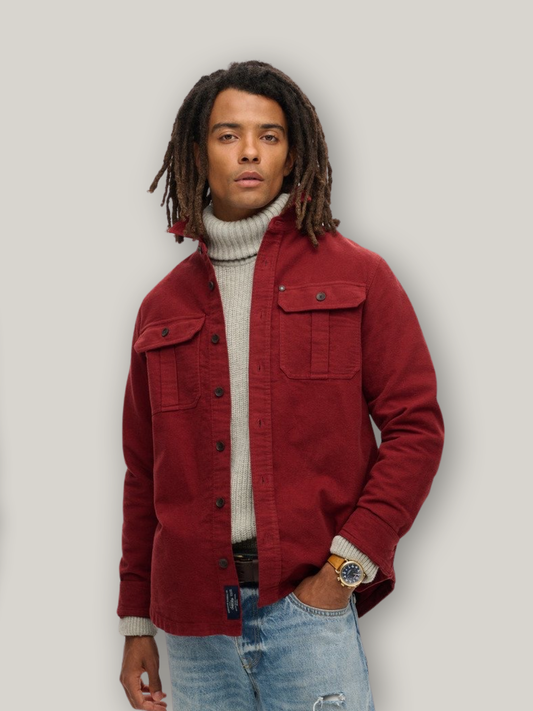 The Merchant Store - Overshirt - Wine Red