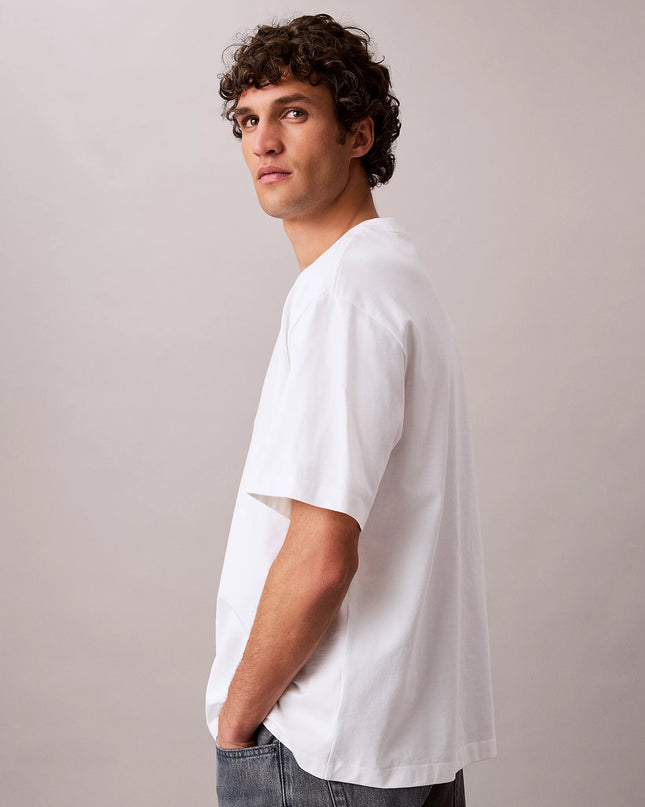 Relaxed Logo Appliqué T-Shirt - Bright White