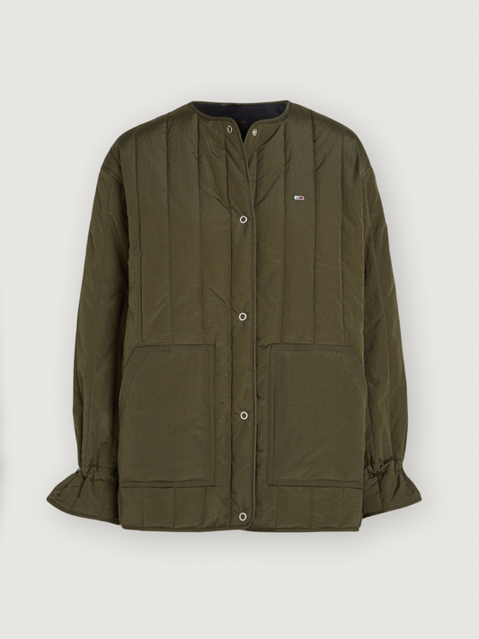 TJW Vertical Quilted Jacket - Fatigue Green