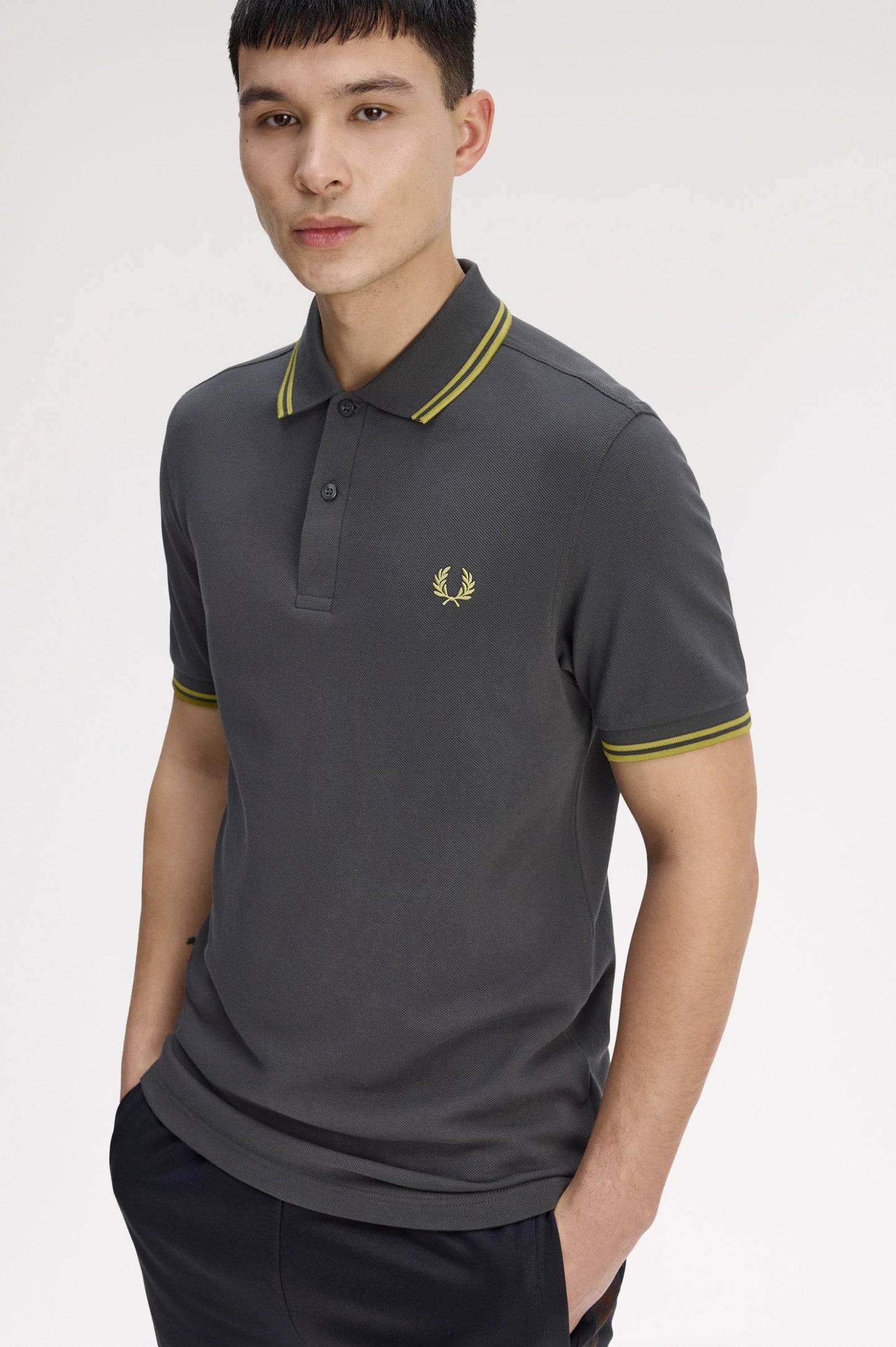 Twin Tipped Polo Shirt - Anchor Grey