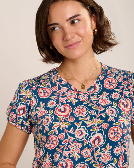 Sheridan Blouse - Navy Multi