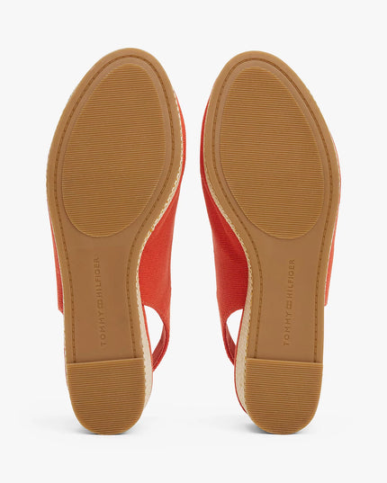 Canvas Slingback Wedge Espadrille Sandals - Rustic Clay
