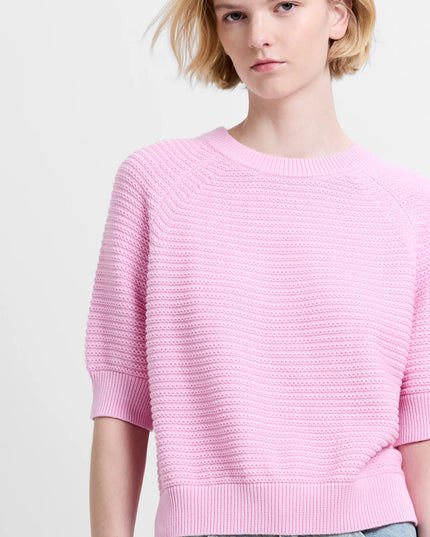 Lilly Mozart Short Sleeve Jumper - Light French Pink