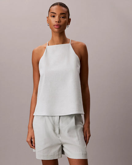Linen Blend Cami Top - Pale Meadow