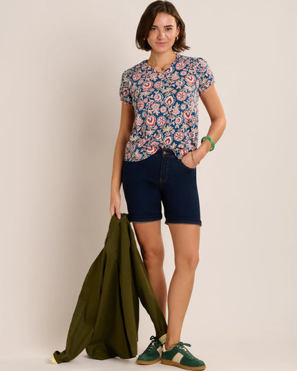Sheridan Blouse - Navy Multi