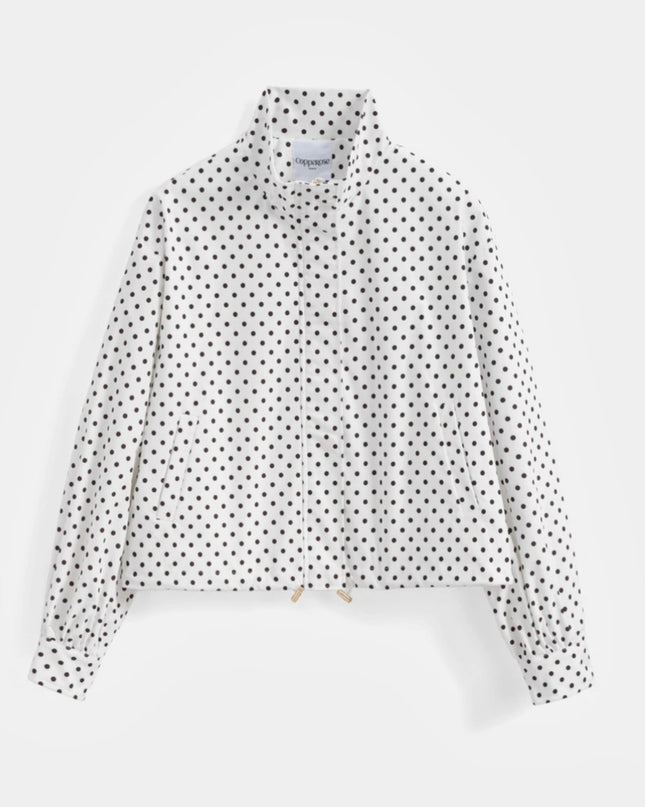 Suzie Short Polka Dot Jacket - White