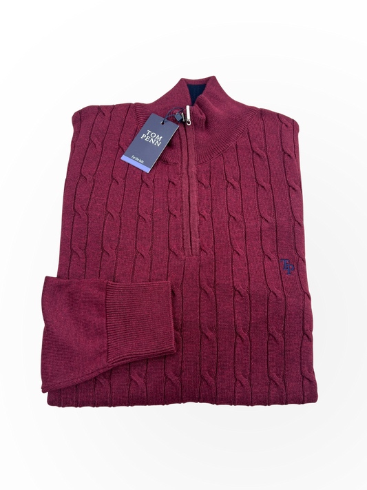 TP057K 1/4 Zip - Burgundy