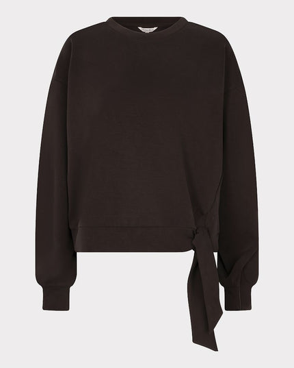 Knot Detail Modal Sweatshirt - Cacao