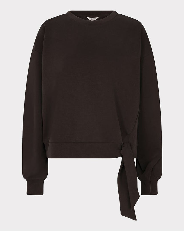 Knot Detail Modal Sweatshirt - Cacao