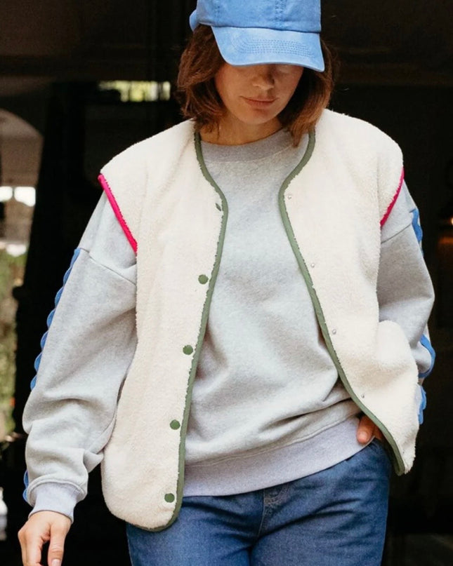 Sophie Fleece Gilet - Oatmeal