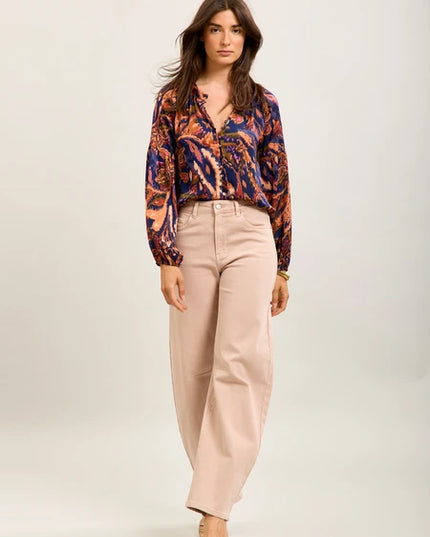 Maya Barrel Fit Jean - Blush Pink
