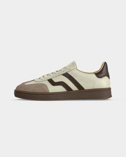Cuzmo Leather Suede Sneakers in Putty/Desert Brown