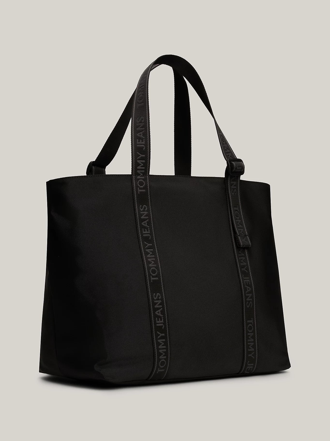 Tommy Jeans - Essential Repeat Logo Tote - Black