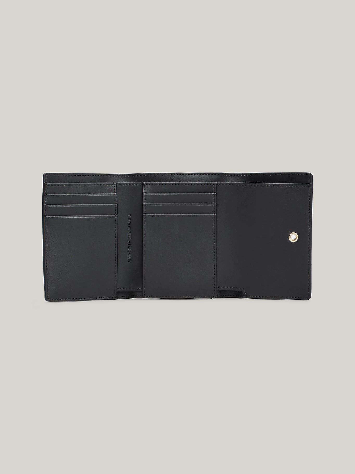 Tommy Hilfiger Heritage Monogram Trifold Wallet - Black