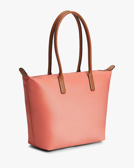 TH Monogram Crossbody Popette Tote Bag - Coral Clay
