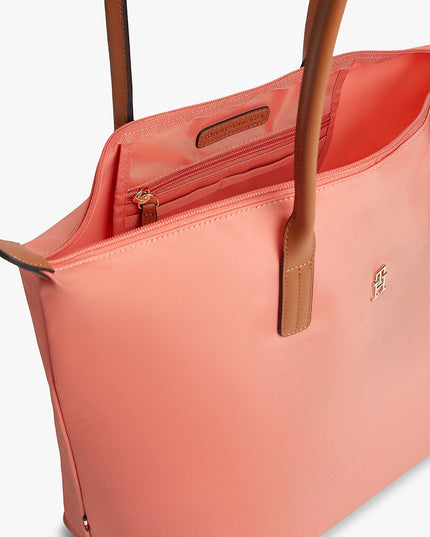 TH Monogram Crossbody Popette Tote Bag - Coral Clay