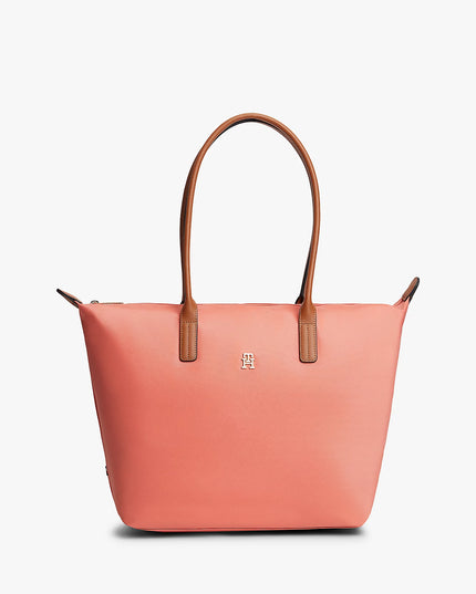 TH Monogram Crossbody Popette Tote Bag - Coral Clay