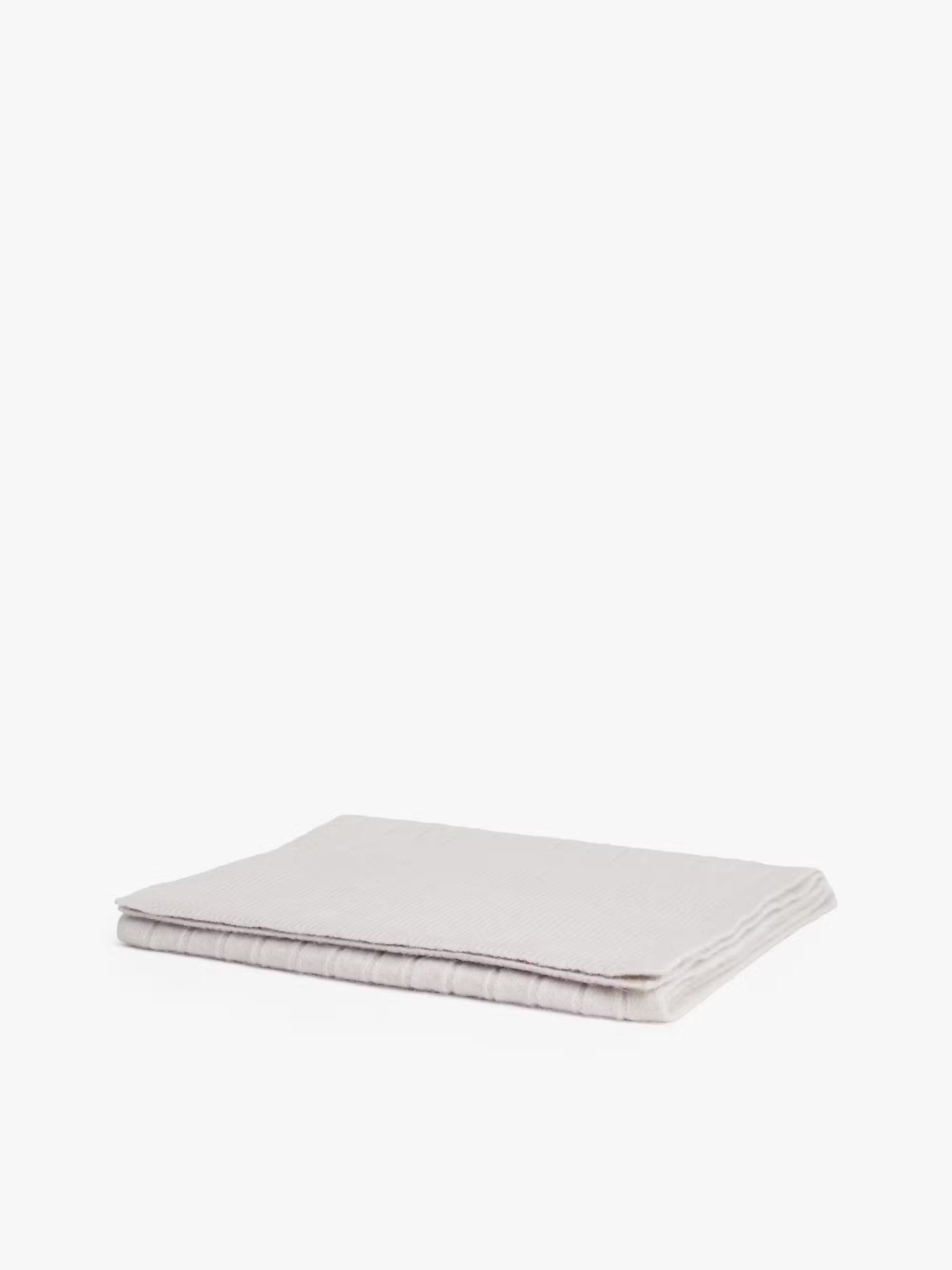 Fluffy Wool Scarf with Flag - Grey Whisper