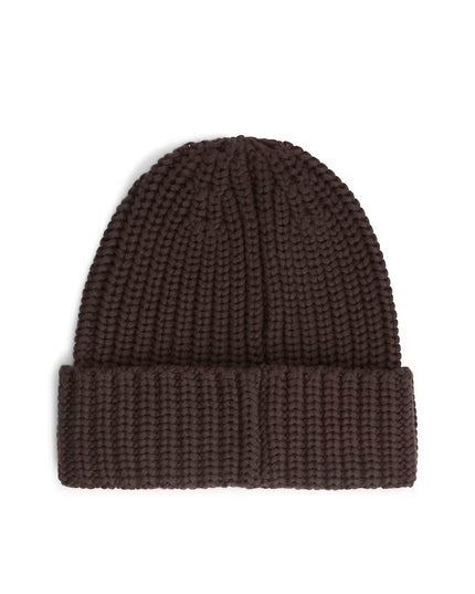 Script Beanie - Truffle Brown