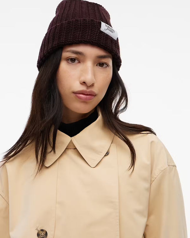 Script Beanie - Truffle Brown