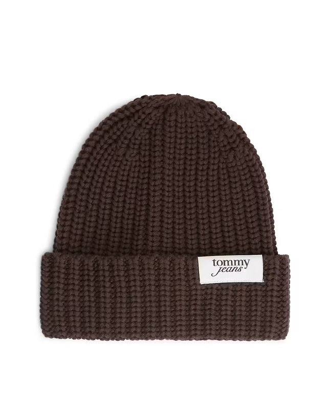 Script Beanie - Truffle Brown