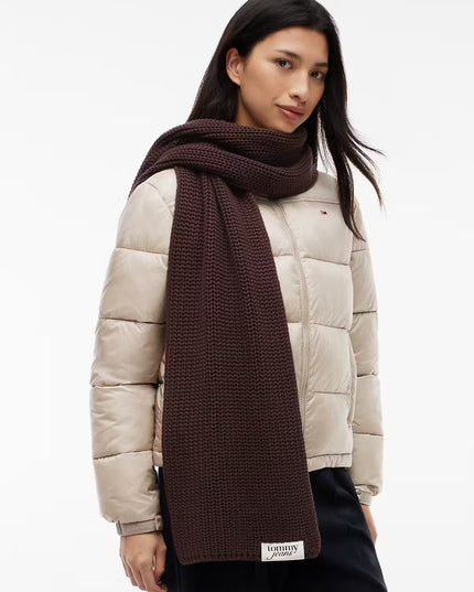 Script Scarf - Truffle Brown