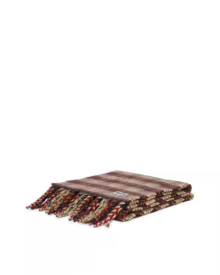 Script Seasonal Scarf - Beige Check