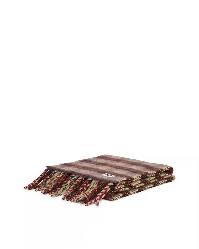 Script Seasonal Scarf - Beige Check