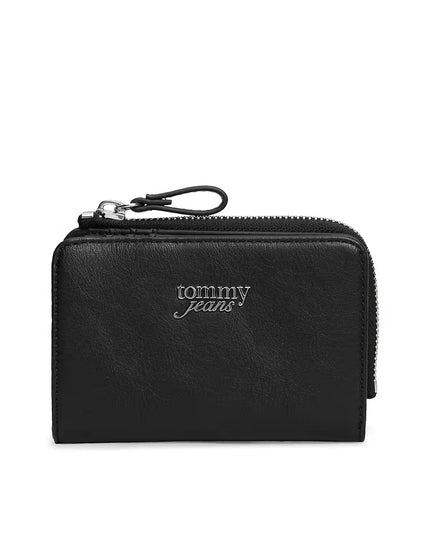 Bold Script Bifold Purse - Black