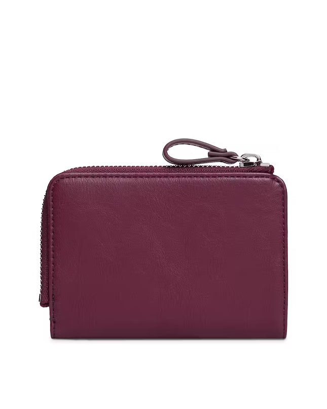 Bold Script Bifold Purse - Rosewood Brown