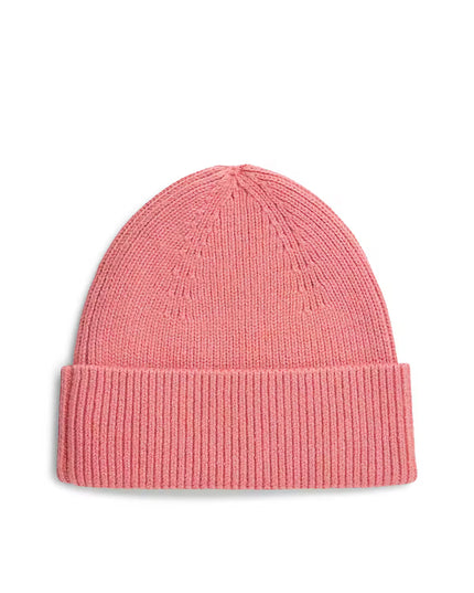 Flag Knit Beanie - English Pink
