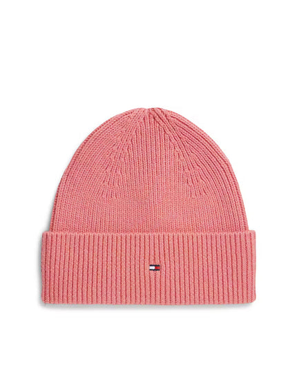 Flag Knit Beanie - English Pink